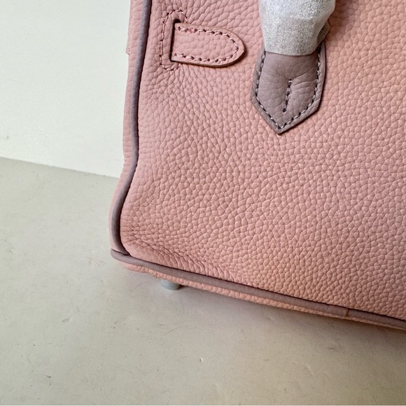 *FLAW Pink Lavender Colorblock 20 Lock Key Doctor's Bag Satchel Crossbody T14 - Picture 4 of 13